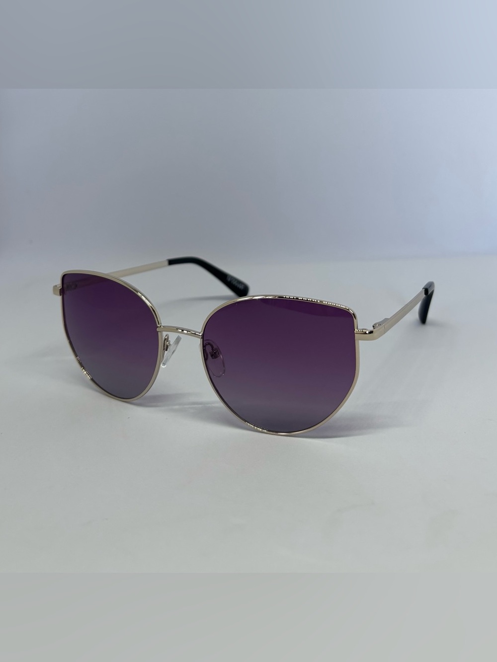 Derek Lam 10 Crosby Kirby Sunglasses Light Gold Violet Cat Eye